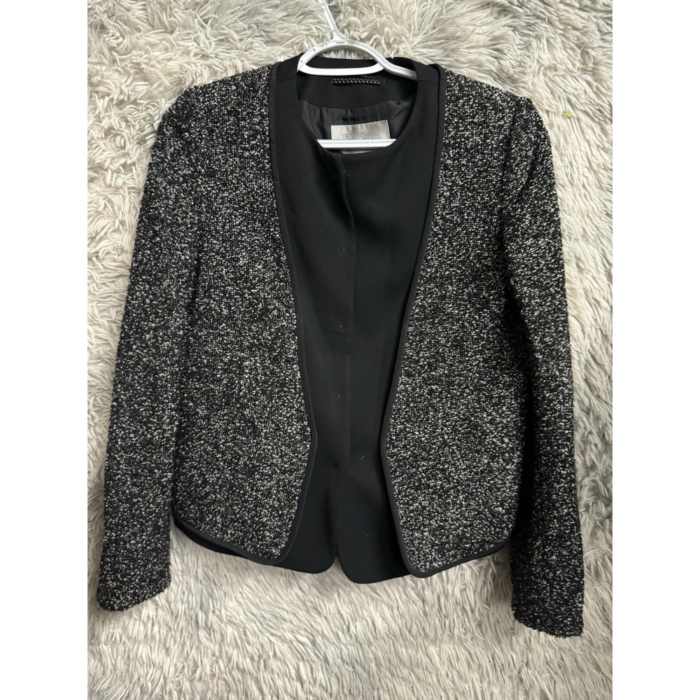 SportMax Mara Weekend Minimalist‎ Gray Tweed Wool Suit Blazer Small - Picture 3 of 9